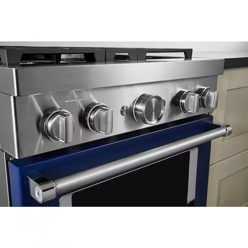 4 Burner Dual Fuel Freestanding Smart Range in Ink Blue N882756