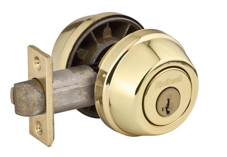 Antique Brass Single Cylinder Deadbolt I734