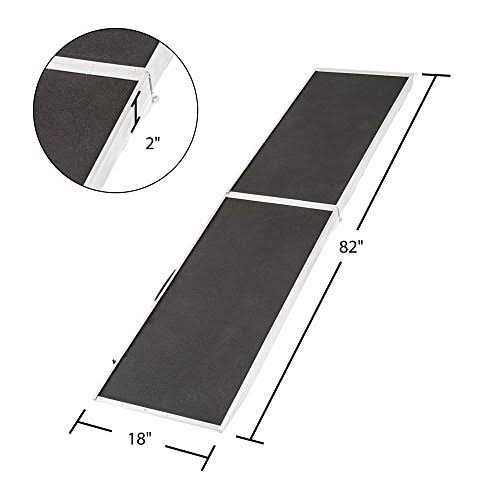 7 ft. Lightweight Extra Wide Folding Aluminum Pet Ramp W8557