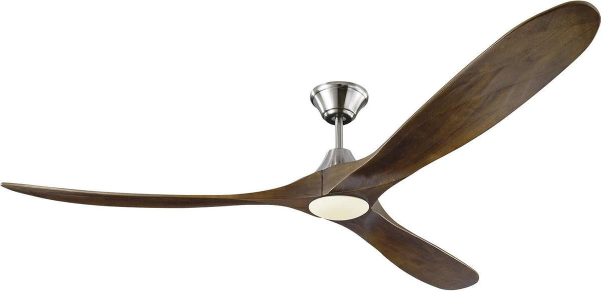 Matte Black 60 Ceiling Fan with LED Light and Remote Control U32344