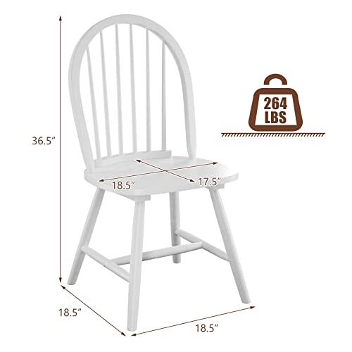 Black Wood Spindle Back Dining Chairs Set of 2 G242687
