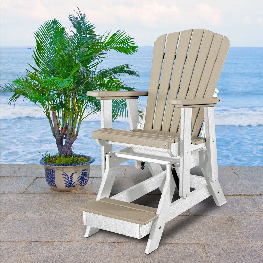 Resin Fan Back Balcony Glider H606