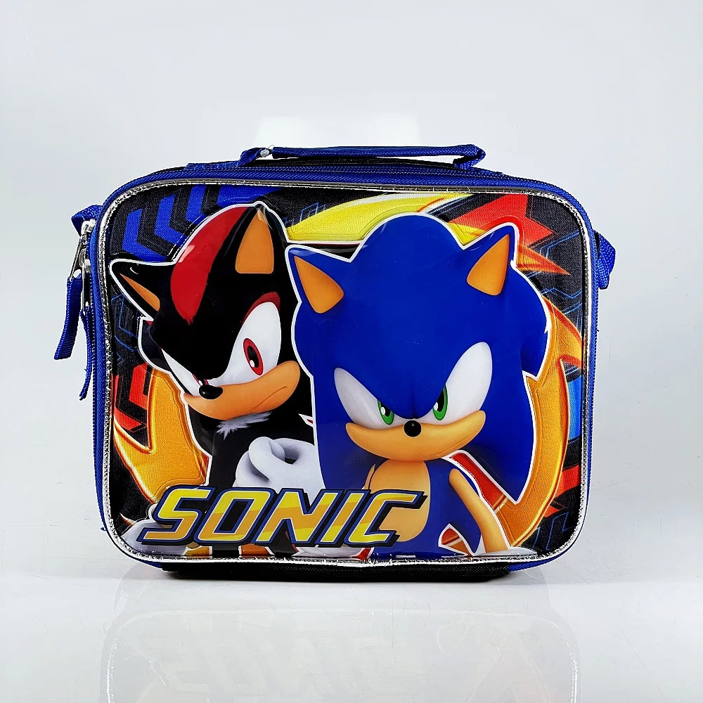 Blue Black Sonic Backpack with Insulated Lunch Bag V988181