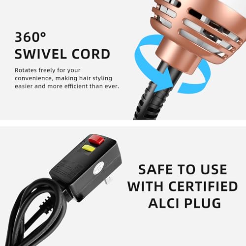 4 in 1 Hot Air Brush with Ceramic Titanium Barrel Y2642