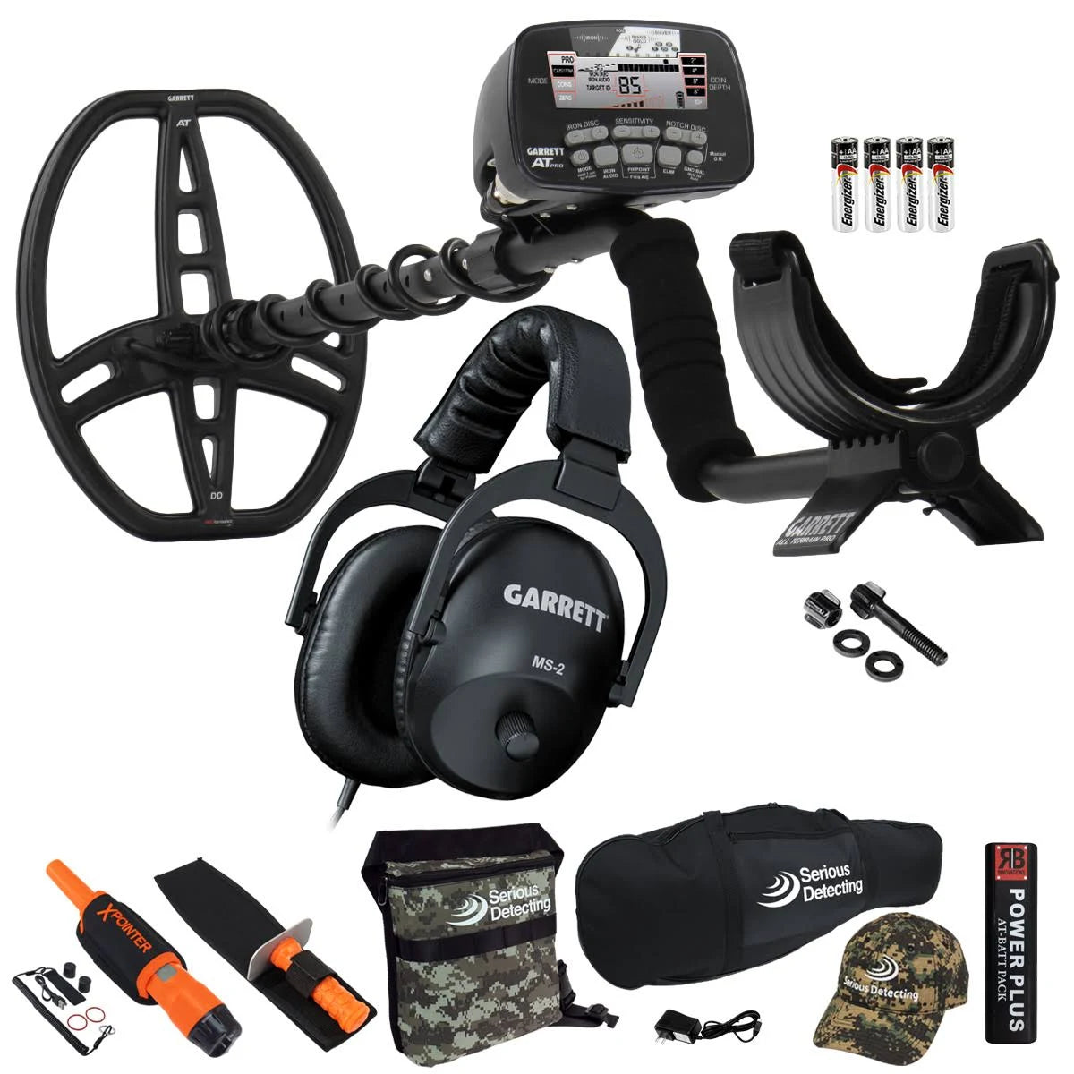 Metal Detector with Pinpointer and Carry Bag F8224