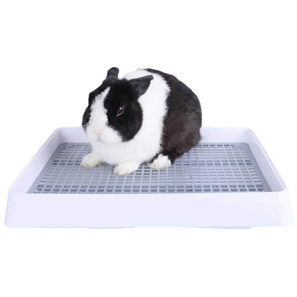 Super Large Rabbit Litter Box with Grate Litter Pan K430