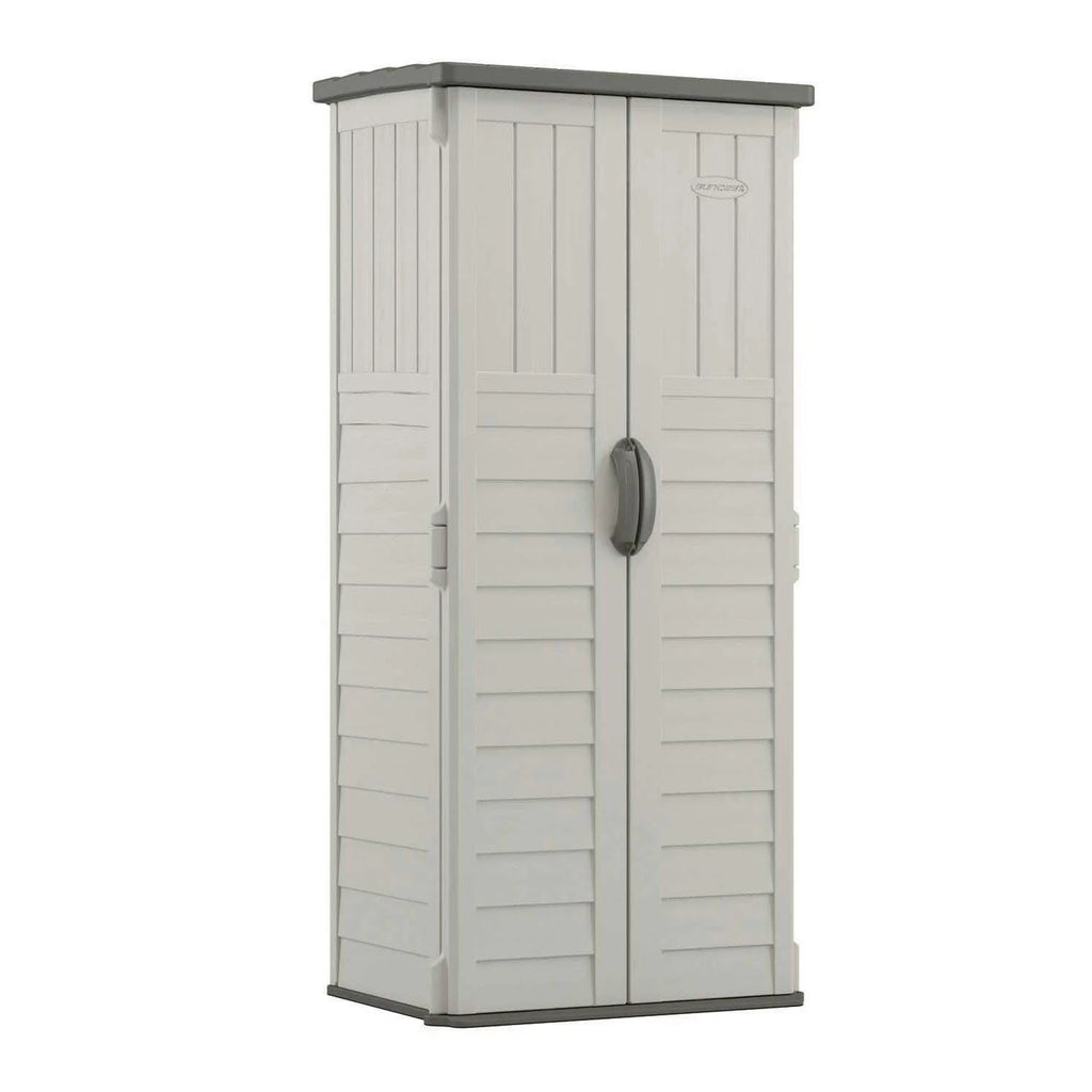 Resin Vertical Storage Shed, 22 Cubic feet E756071