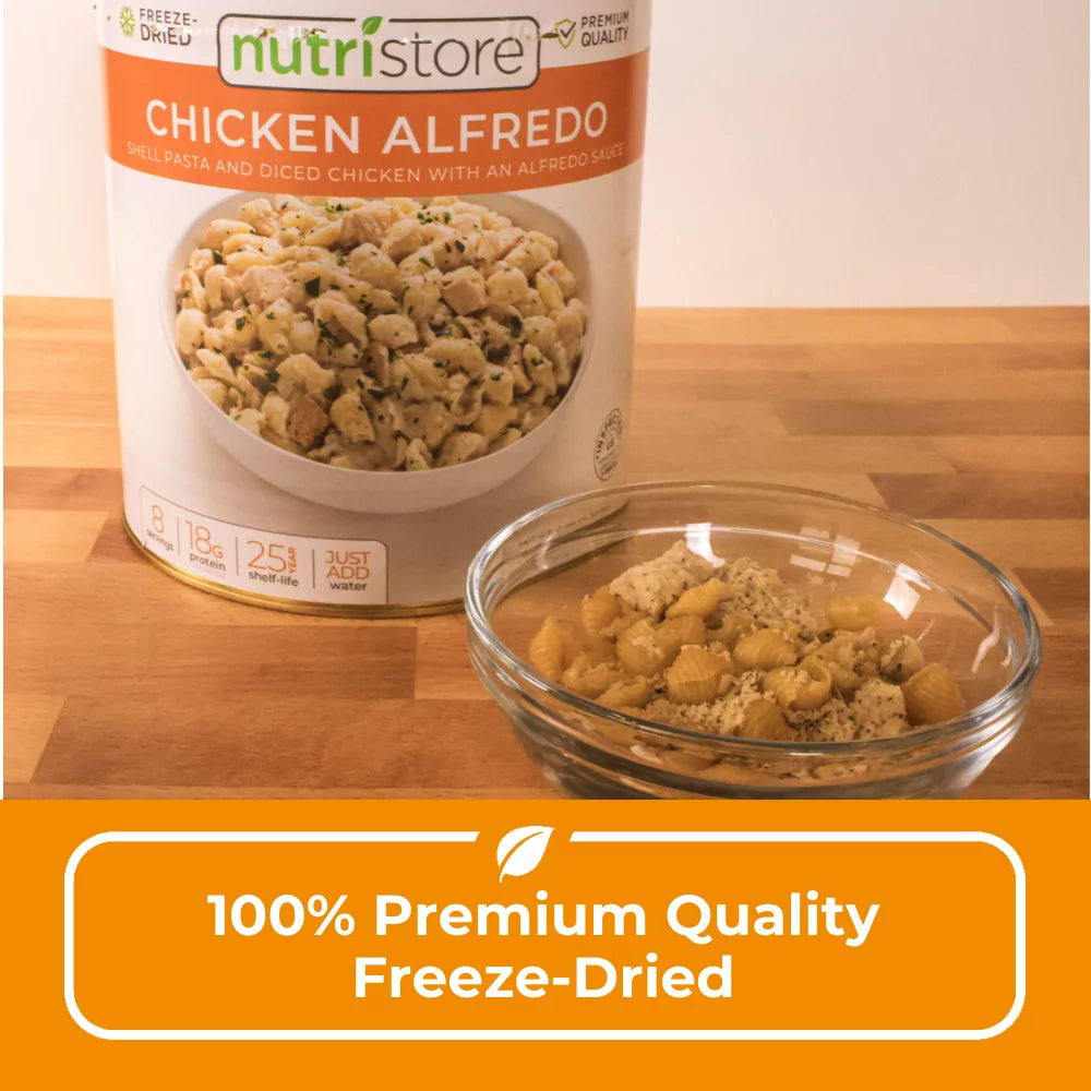Freeze-Dried Chicken Alfredo Emergency Survival Bulk Food Storage Meal C5441