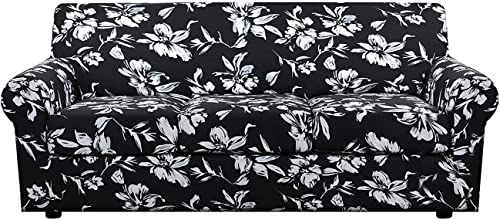 4 Pieces Floral Stretch Sofa Slipcover O173
