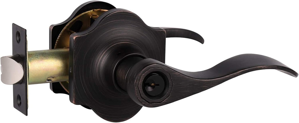 5 Pack Oil Rubbed Bronze Interior Door Lever G47198