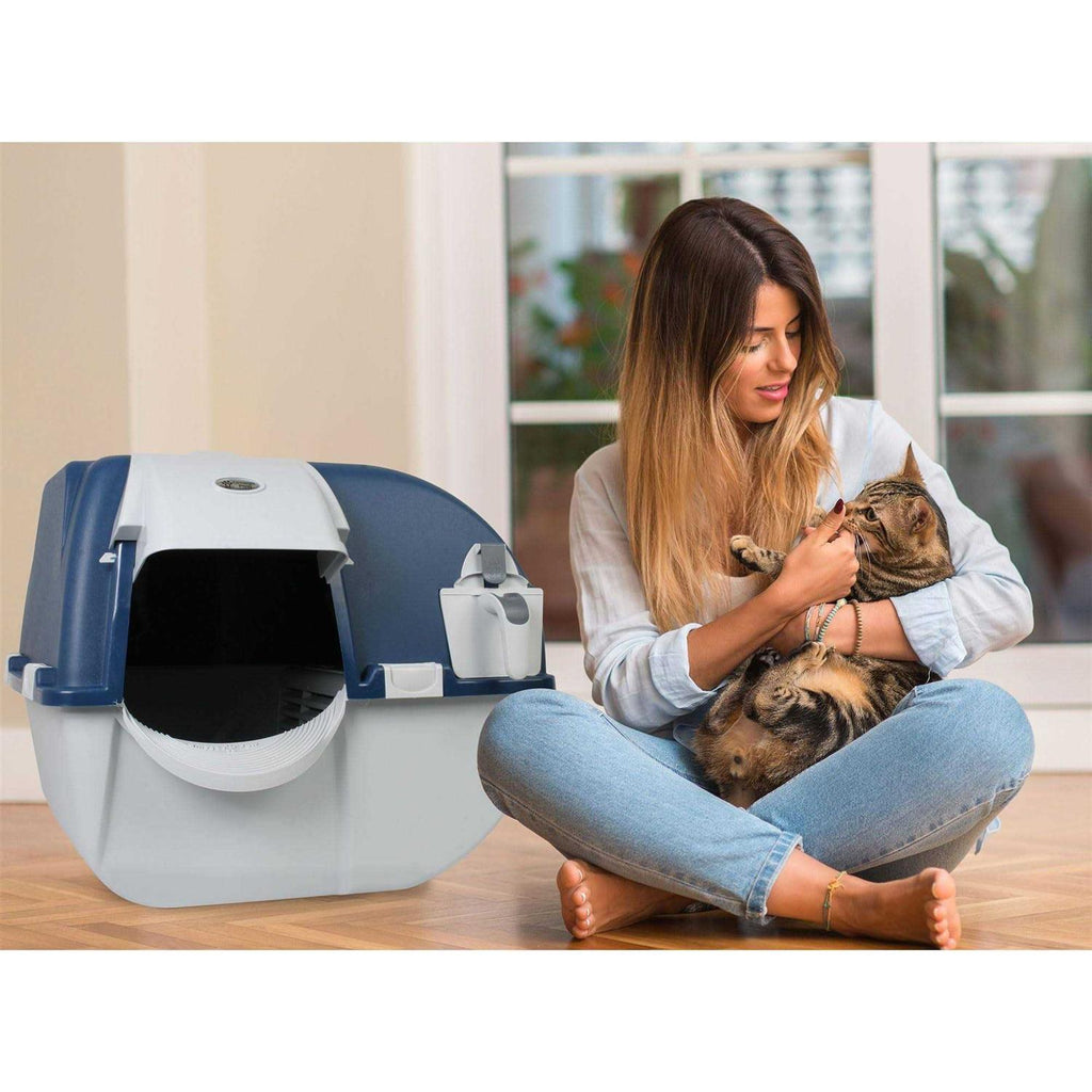 Self Cleaning Litter Box and 100 Bags Y203
