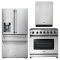 36 Gas Range, Refrigerator with Water and Ice Dispenser, Dishwasher R5113