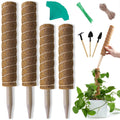 4 PCS Coir Plant Support Pole for Climbing Plants U8494