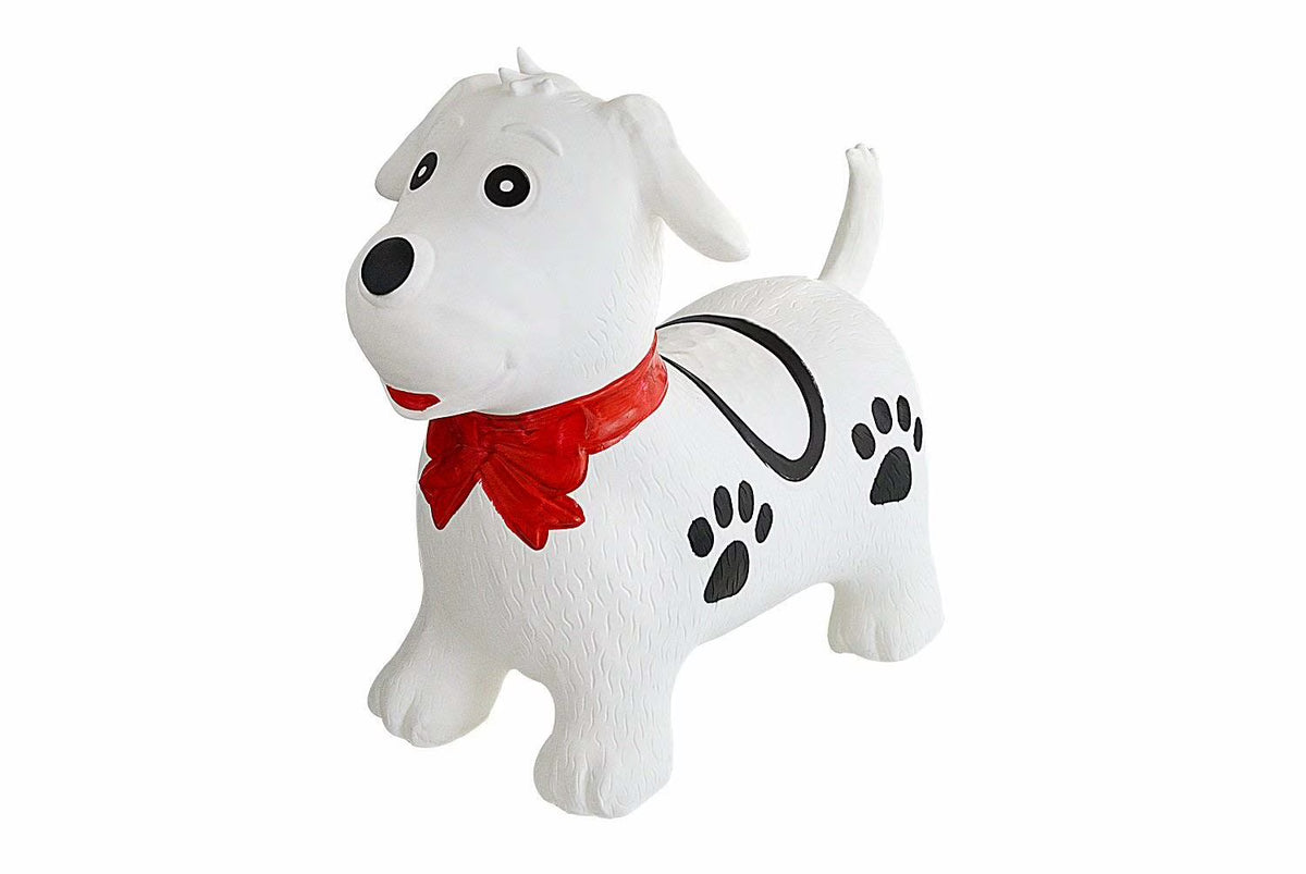 Black & White Dog Inflatable Hopper Toy with Pump B5463