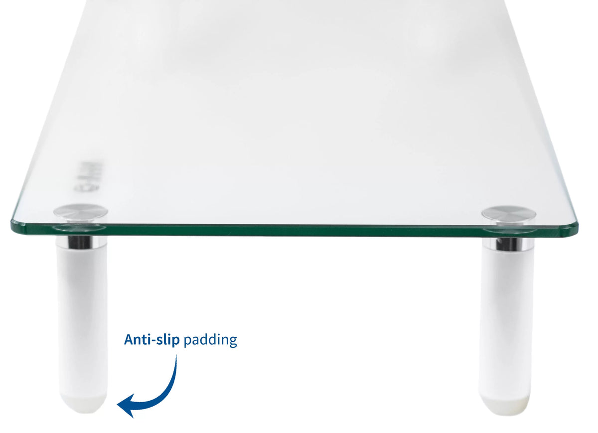 Ergonomic Glass Tabletop Riser D105