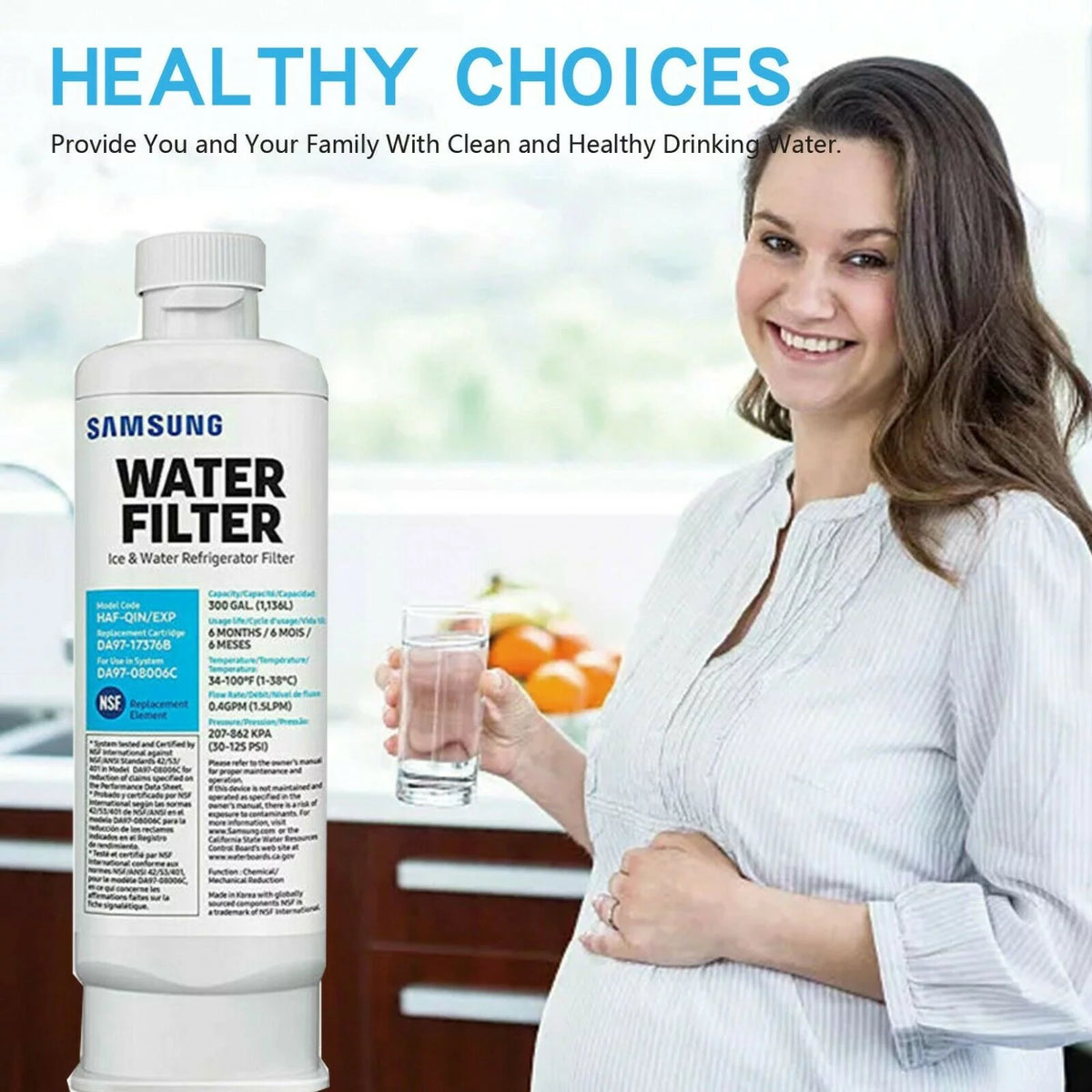 2 Pcs Refrigerator Water Filter Z7158