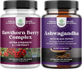 Extra Strength Hawthorn Berry Capsules and Ashwagandha Root Powder T214453