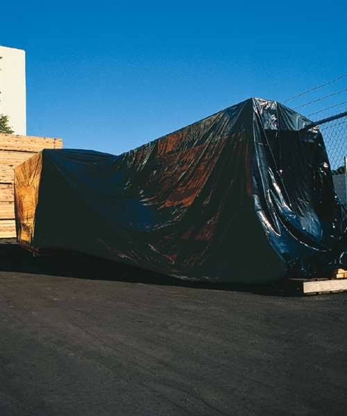 12ft x 100ft Black Polyethylene Tarp 6 Mil Y383631