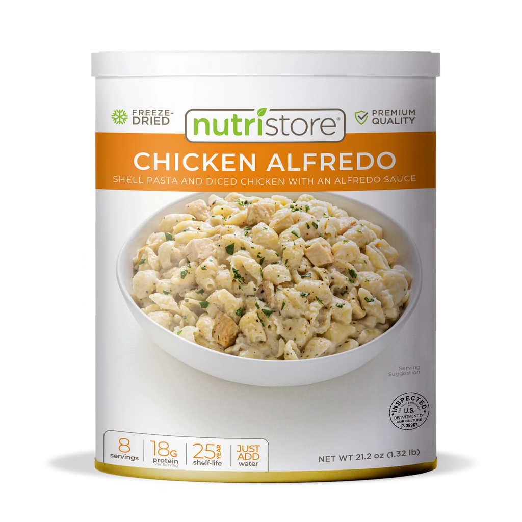 Freeze-Dried Chicken Alfredo Emergency Survival Bulk Food Storage Meal C5441