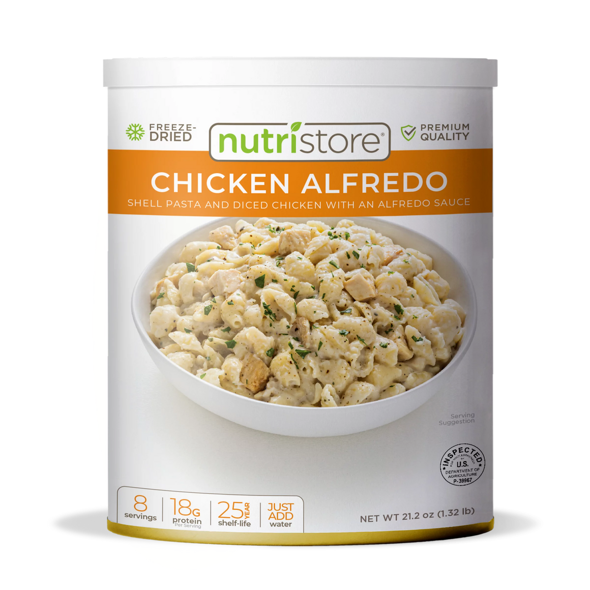 Freeze-Dried Chicken Alfredo Emergency Survival Bulk Food Storage Meal C5441