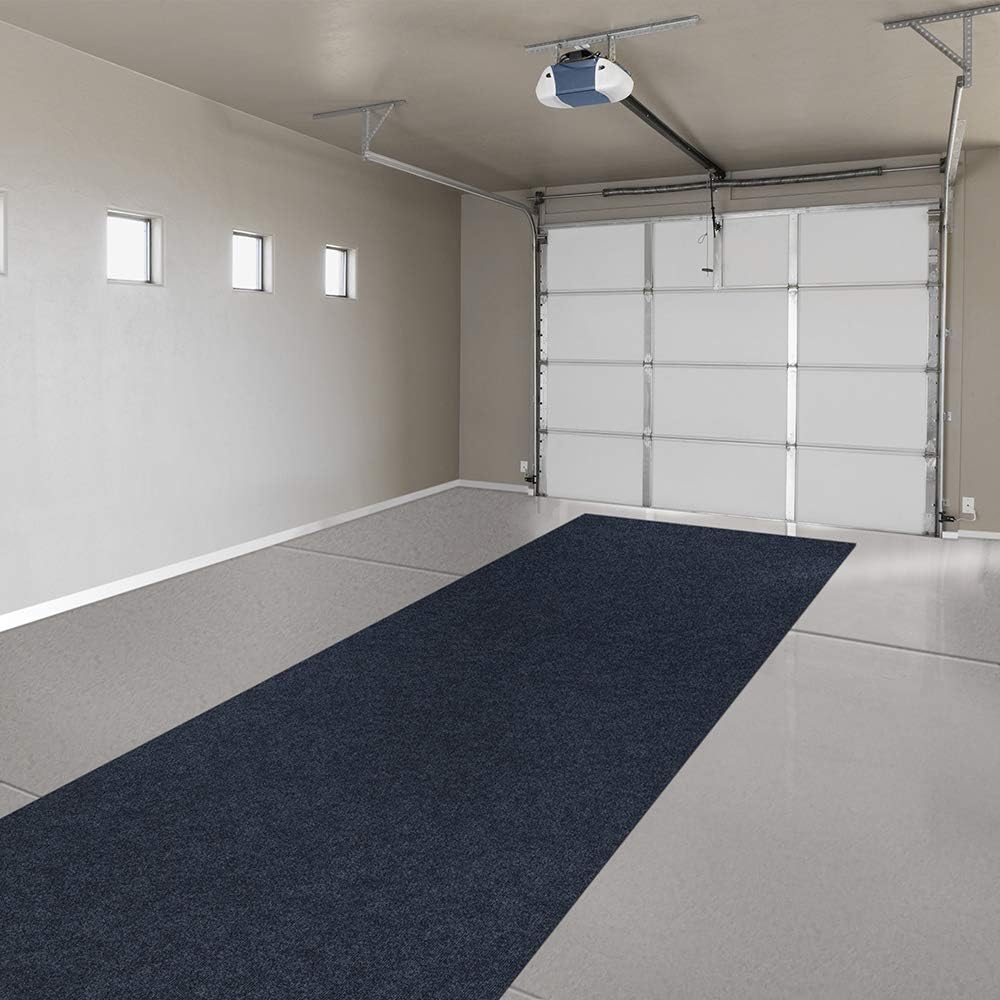 Indoor Outdoor Carpet with Rubber Marine Backing Nautical Blue 6 Feet x 50 Feet M98386
