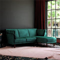 Green Velvet Sectional Futon E659010