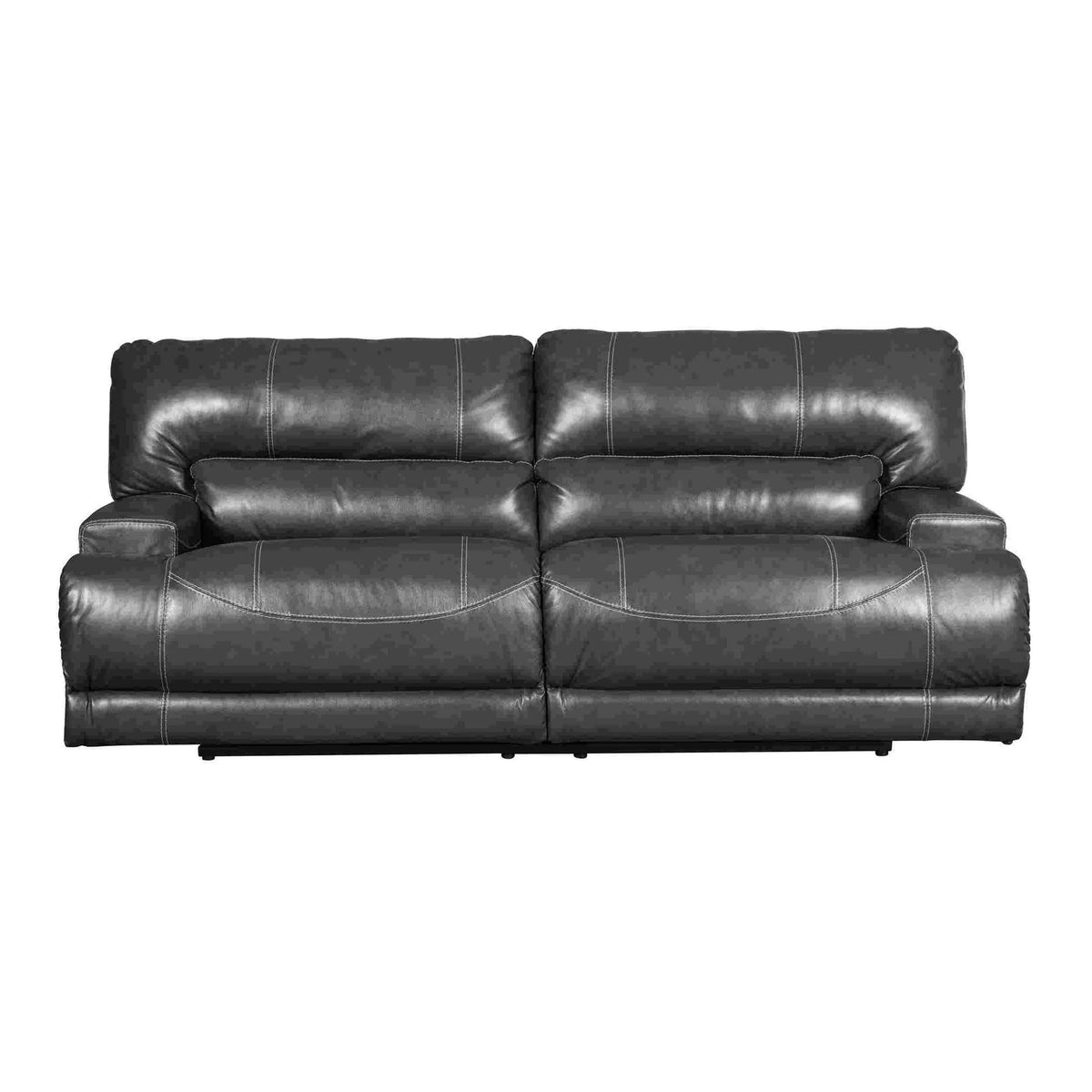 Gray 2 Seater Sofa with Manual Recliner Y4332