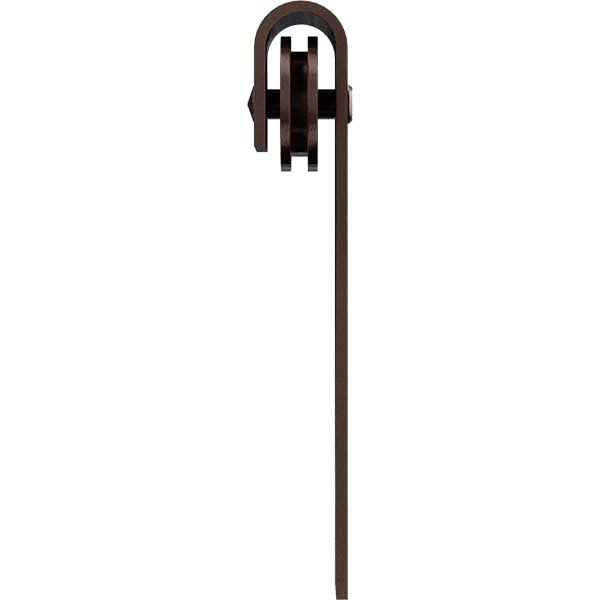 Rustic Brown Roller Hanger for Barn Door A19652