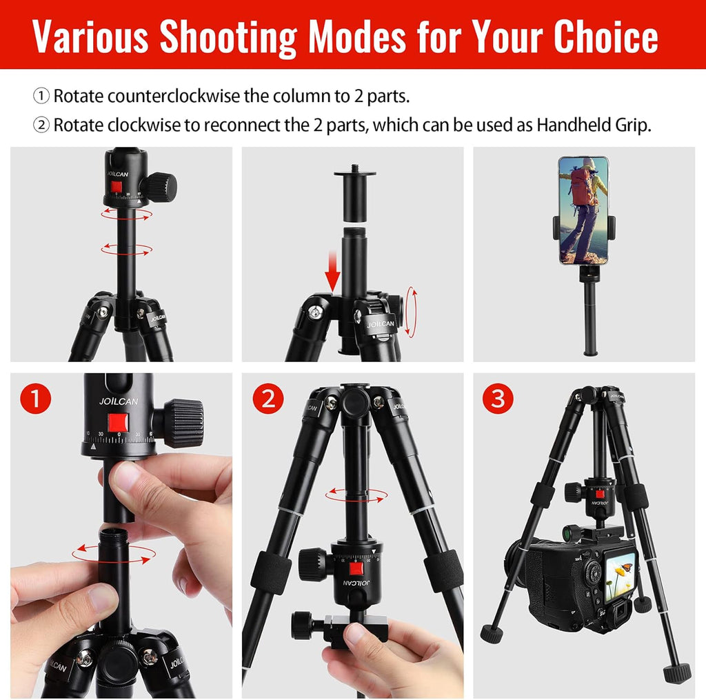 Black Pack of 2 Tabletop Tripod with 360 Degree Ball Head E70335