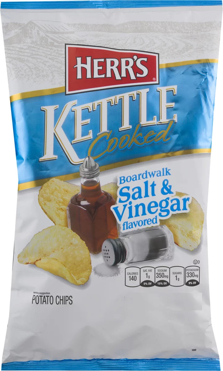 Kettle Cooked Salt & Vinegar Potato Chips 4-Pack 7.5 oz G677123
