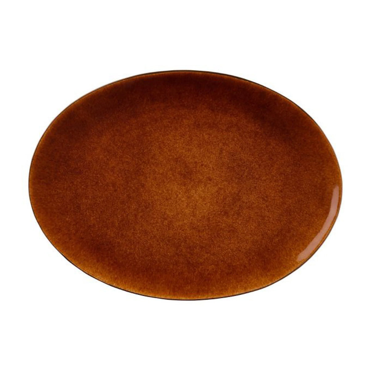 Stoneware Dish 34x45cm Black Amber B81401