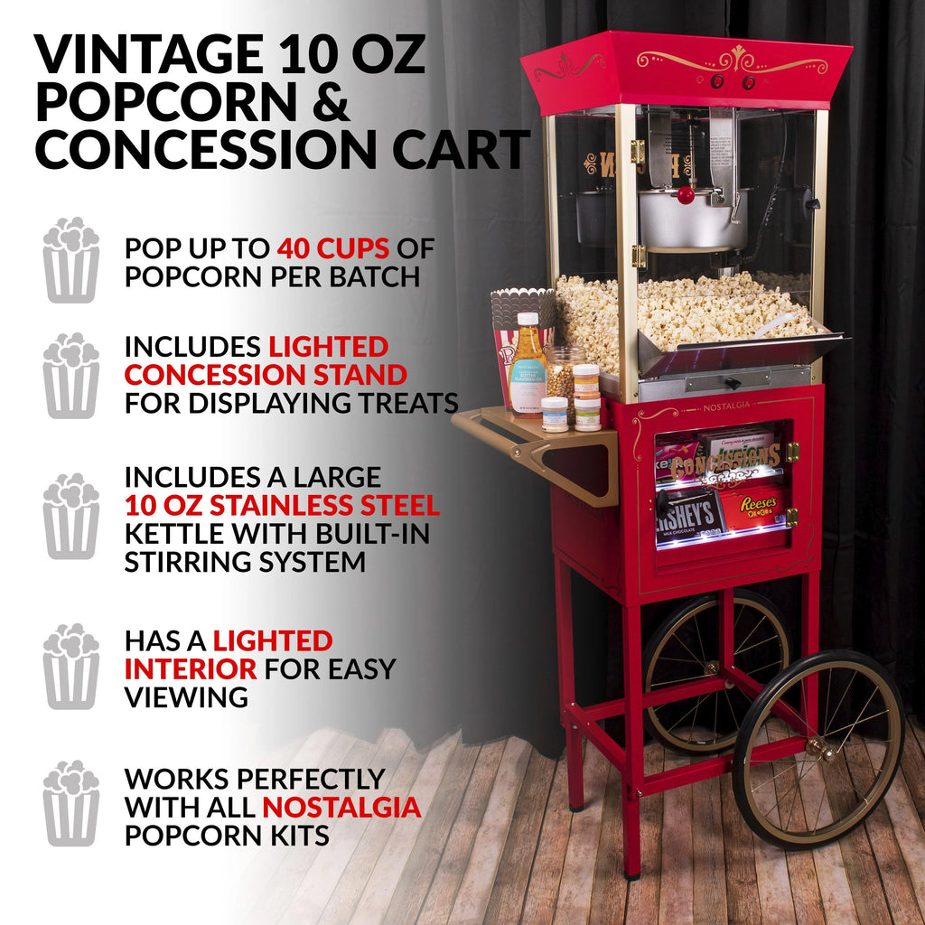 10-Ounce Popcorn & Concession Cart K472360