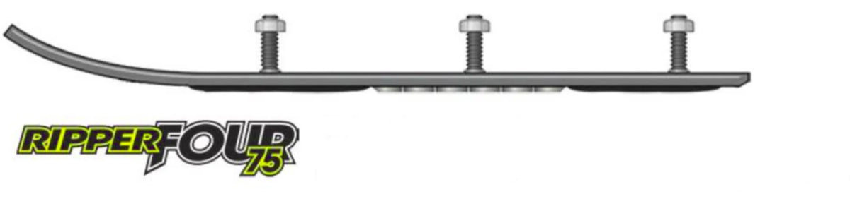 Ripper Wearbar and Carbides for SKI-DOO MACH Z 1000 SDI 2005 S553