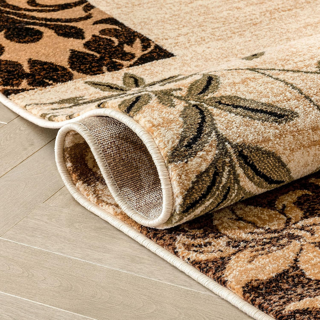 Beige 9x13 Rug A3609
