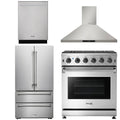 30 Propane Gas Range, Range Hood, Dishwasher and Refrigerator Y541