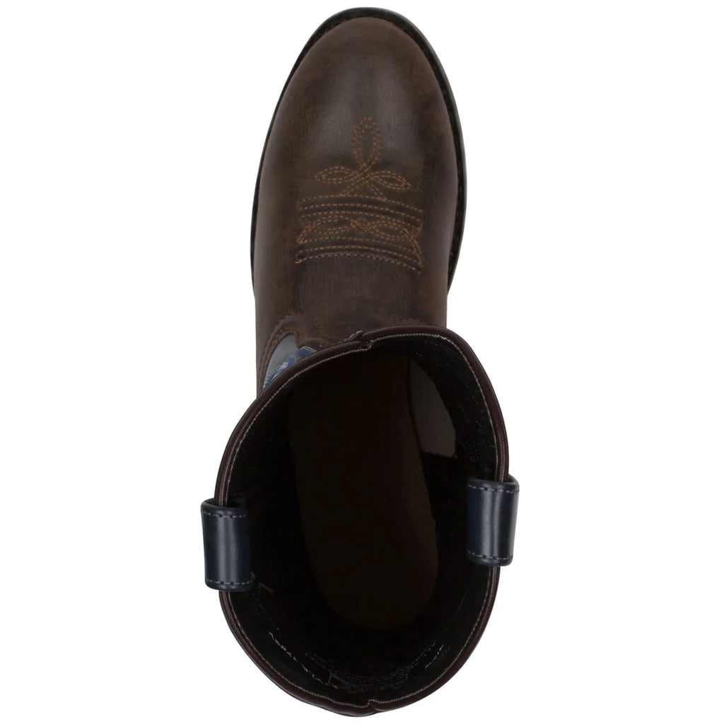 Brown Navy Western Boots P843