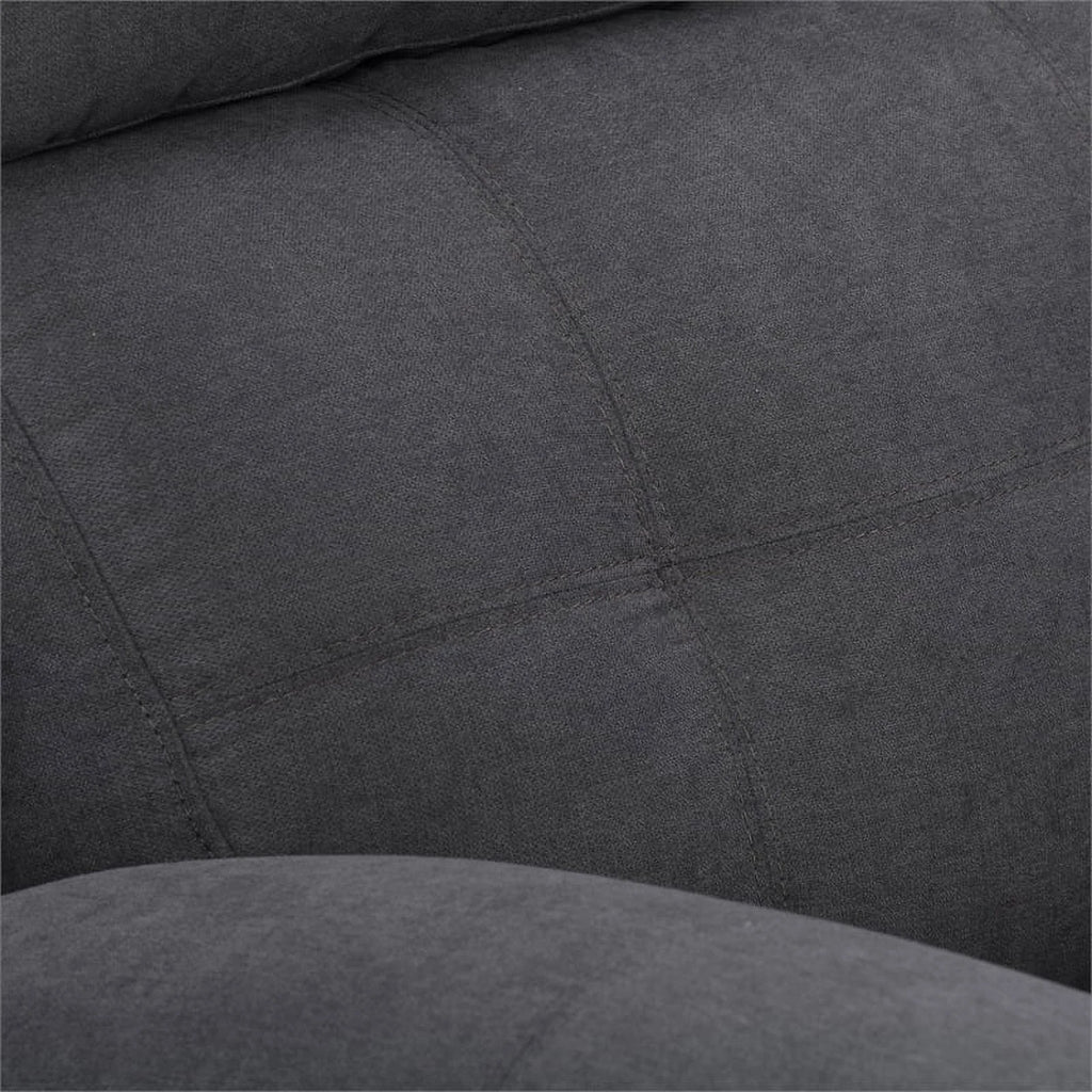 Dark Gray Fabric Manual Recliner P13641