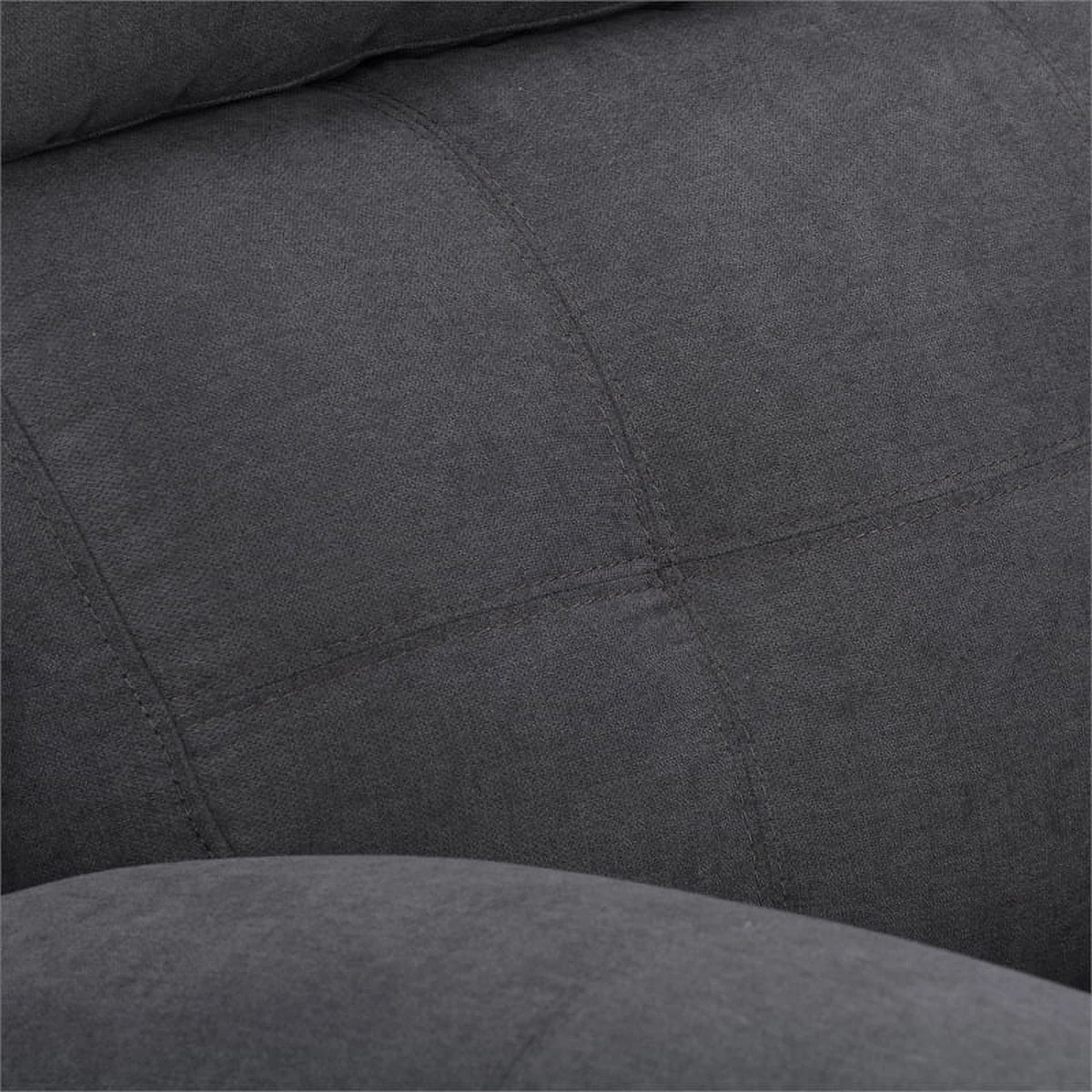 Dark Gray Fabric Manual Recliner P13641