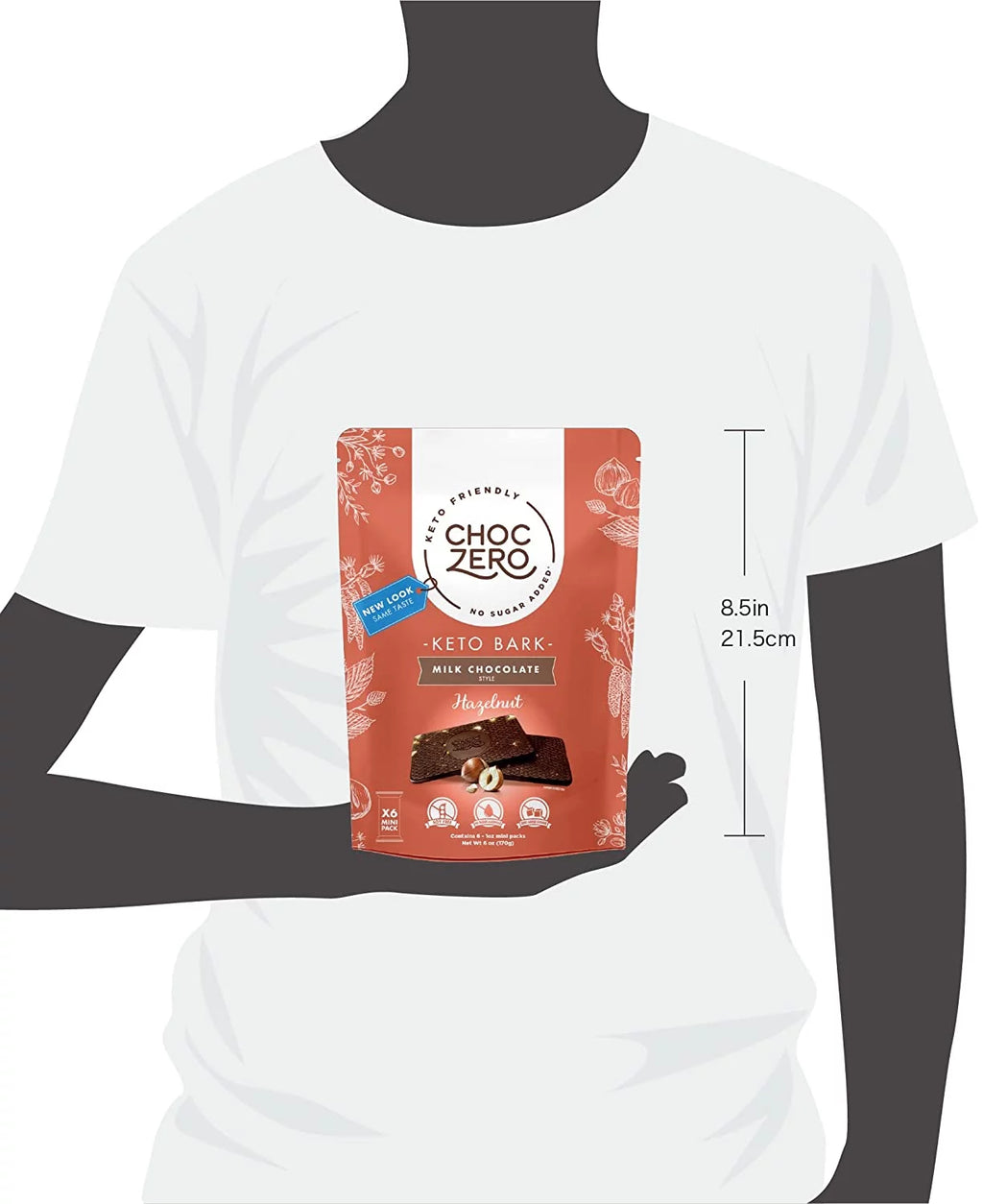 Keto Bark Creamy Milk Hazelnut Mini Packs 6 oz A614605