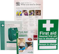 HSE Compliance Pack with Law Poster, Accident Book, First Aid Manual and Sign M875827