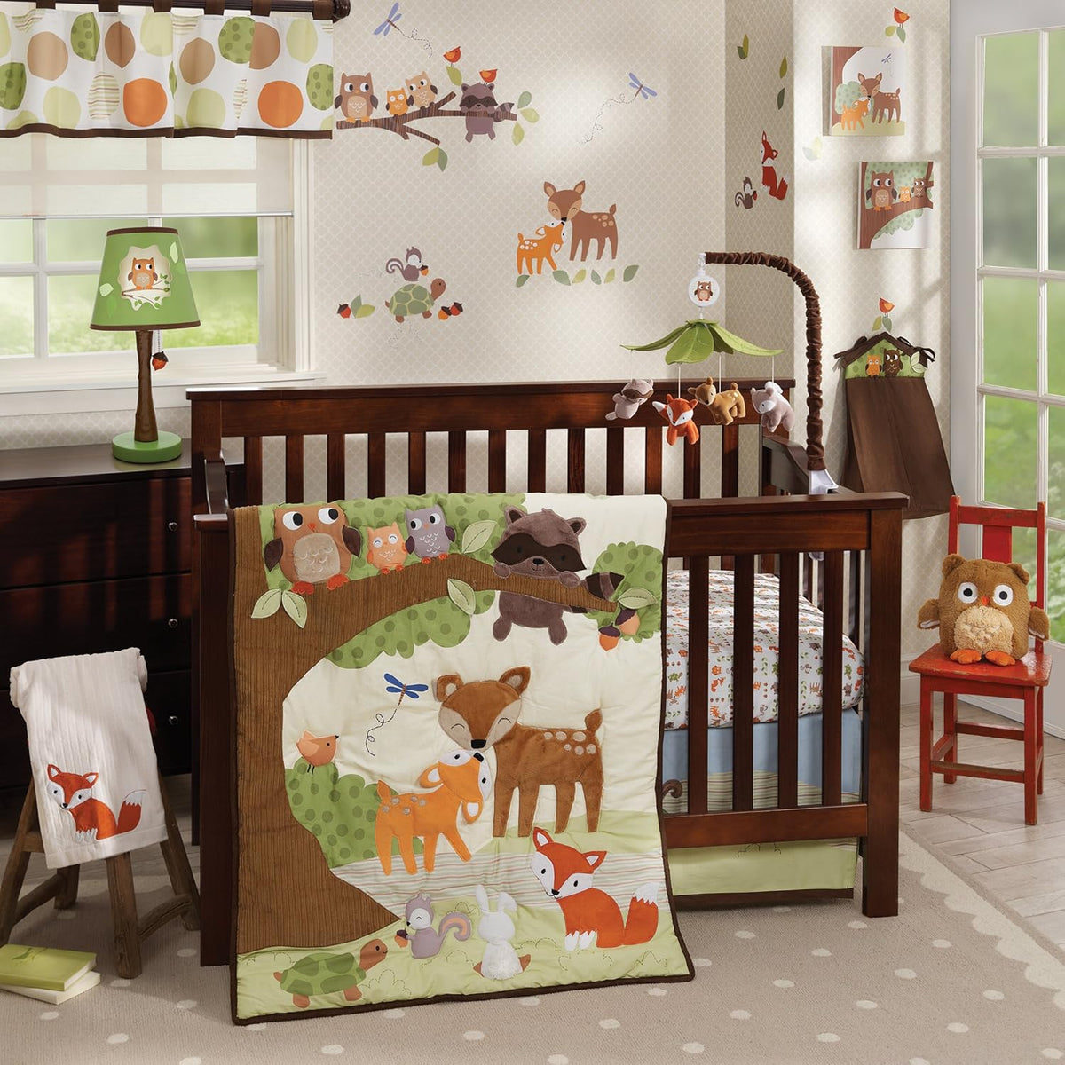 Multicolor Forest Animals Musical Baby Crib Mobile G309