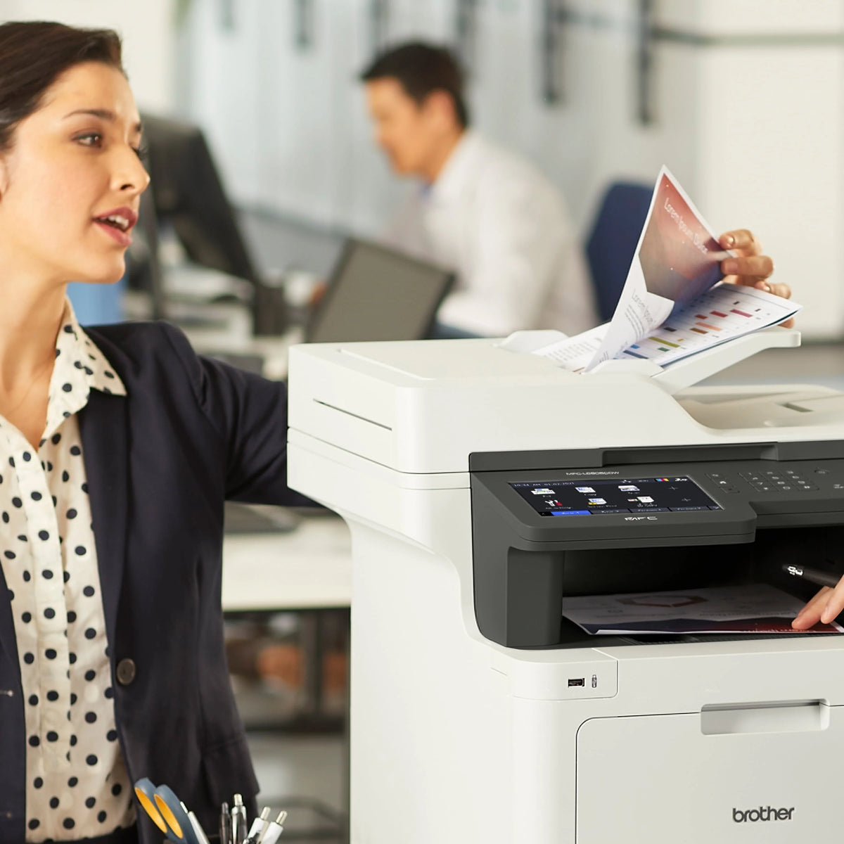 Color Laser All-in-One Printer with Duplex Print Copy Scan and Wireless Networking O995