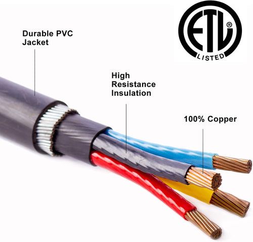 15FT 50 Amp RV Power Extension Cord with Cord Organizer H187481