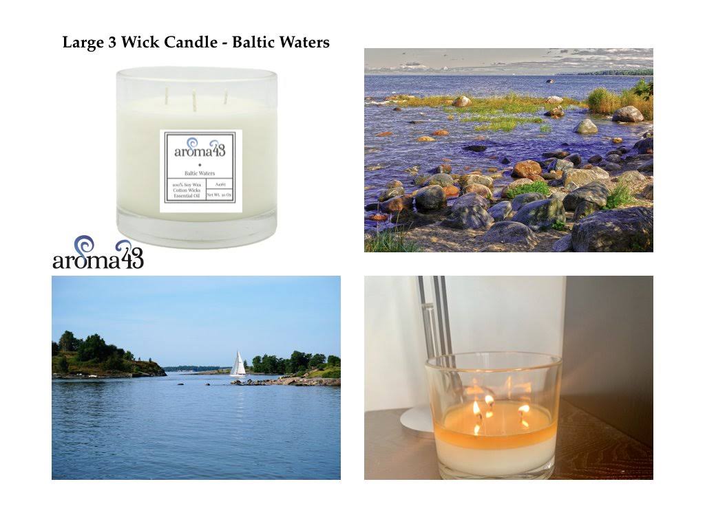Large 3 Wick Candle Y68908