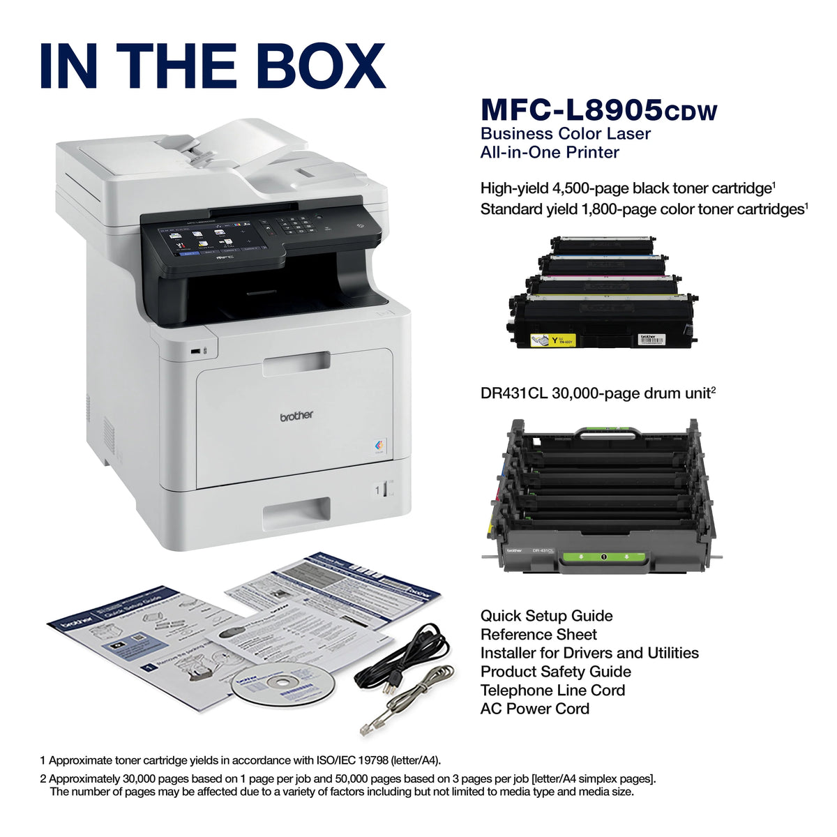 Color Laser All-in-One Printer with Duplex Print Copy Scan and Wireless Networking O995