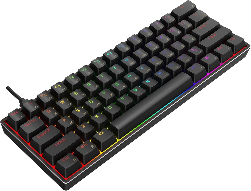 61 Keys Aluminum Hot Swappable RGB Mechanical Gaming Keyboard W187831