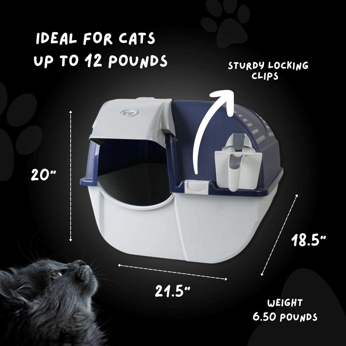 Self Cleaning Litter Box and 100 Bags Y203