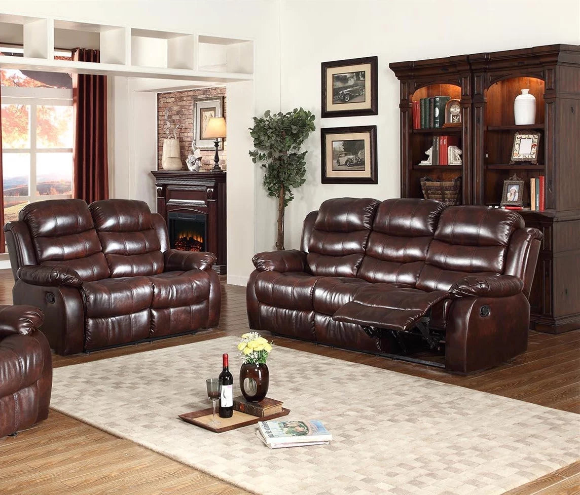 Pu Leather Pillow Top Couch Set U620