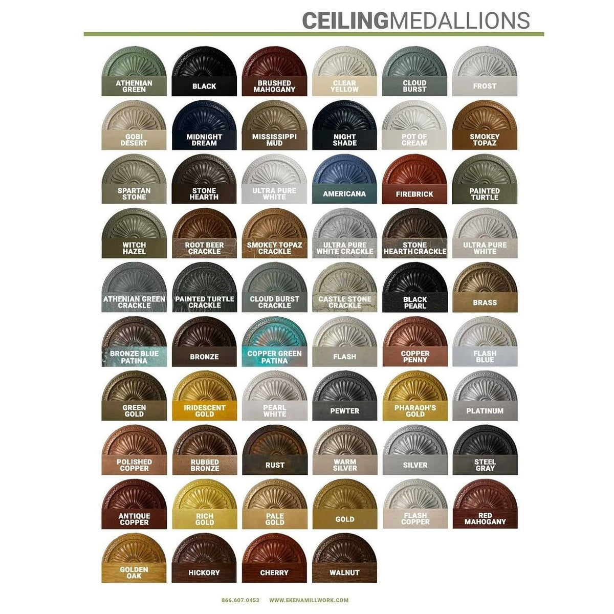 18x22OD x 3 5/8x22ID x 1 1/8x22P Ceiling Medallion F928320