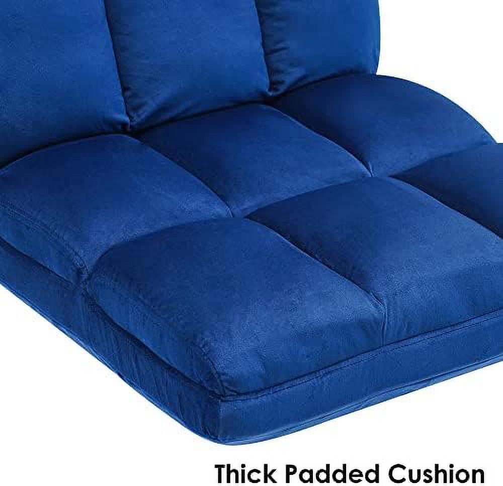 Dark Grey Velvet Accent Chair with Ottoman R5600